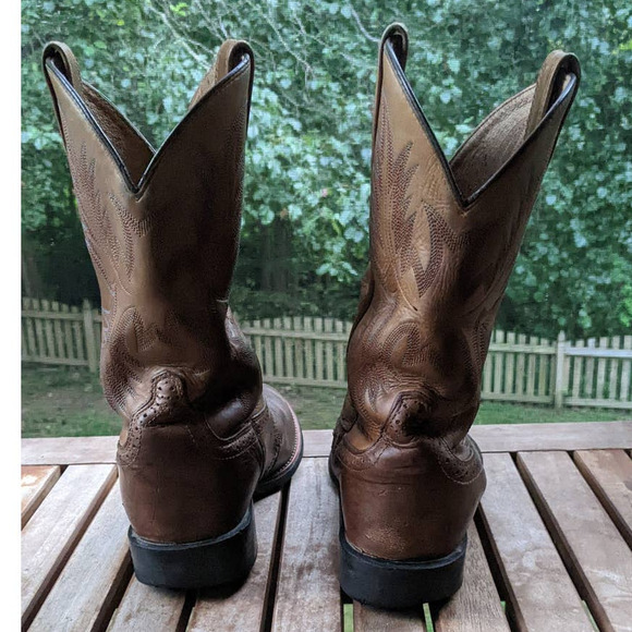 ARIAT Heritage Stockman Western Boot Leather Cowboy Boots Size 9.5D 10002247 - Picture 6 of 11